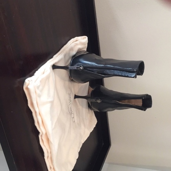 Jimmy Choo black leather ankle boots - Picture 3 of 5